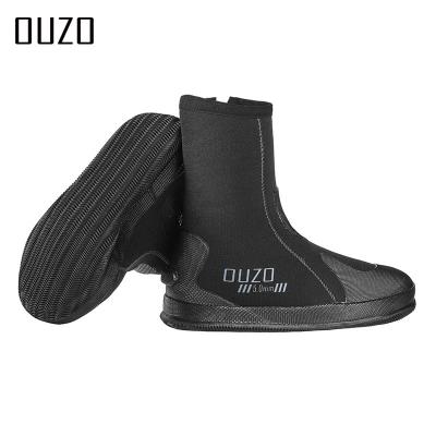 China New 5mm Upper Thick Anti-skid Wear-resistant Diving Fire Flood Rescue Boots River Shoes Underwater OUZO Sports Shoes High for sale