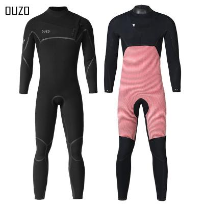 China 4/3mm Anti-UV Wetsuit Coated Glue CR Super Elastic One-Piece Surf Suit Scuba Suit Hot Male Wholesale Manufacturers for sale