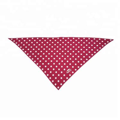 China Sustainable Dog Triangle Bandanas Customize Logo Printed Cotton Red Dog Bandanas for sale