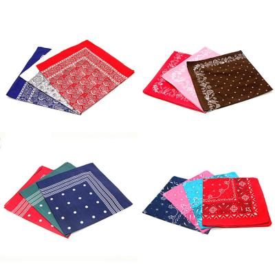 China Custom Made 351d Popular Cotton Printed Bandana for sale