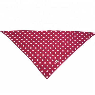 China Wholesale Viable Dot Pattern Dog Christmas Scarf Pet Bandanas for sale