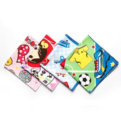 China Square Shape Baby Cartoon Characters Bandana Head Wrap/Sportswear/Out Door Activities 100% Cotton Customized for sale