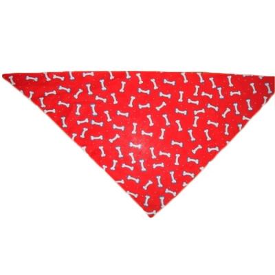 China Eco Friendly Sustainable Customize 100% Cotton Printed Dog Scarf for sale