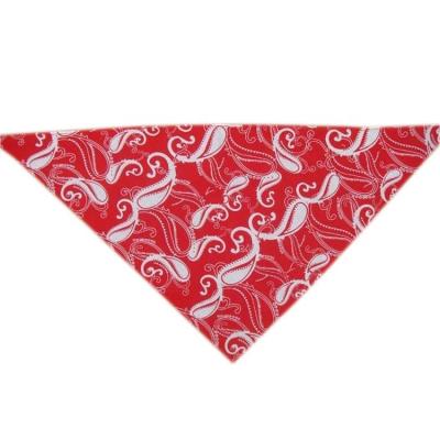 China Eco-friendly Fashion Triangle Cotton Dog Bandana for sale