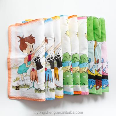 China Printed Cotton Super Soft Printed Handkerchiefs For Kids for sale