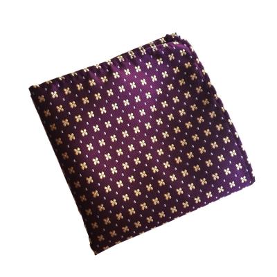 China Newest Pocket Square Soft 100% Cotton Woven Handkerchief for sale