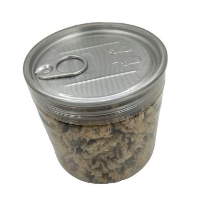 China Plastic Easy Open Box Canned Food PET Bottle Pop-Tap PET Jar Zip Top for sale