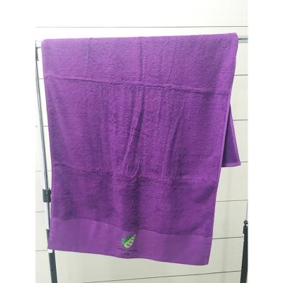 China Custom Color Embroidery Logo Bath Hotel Towel QUICK DRY 100% Cotton for sale