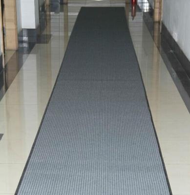 China Rib Hotel Corridor Room Jacquard Stripe Rug for sale