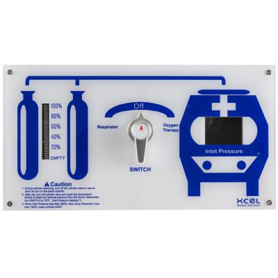 China Ambulances Digital Switched Medical Gas Manifold 8 Cylinders for sale