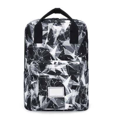 China Fashion Waterproof Korean Student School Style Youth Print Large Capacity Teens Girls Boys Casual Laptop Travel Bookbag for sale