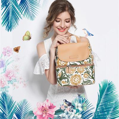 China Outdoor Working Anti-theft Moisture-Proof Mother Bag Diaper Backpack Pump Double Layer Breast Cooler Storage Polyester 10-3372 Customization for sale