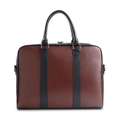 China 2022 Custom Logo Luxury Large Capacity Multifunctional Notebook Bags PU Leather Business Briefcase Retro Handbag for sale