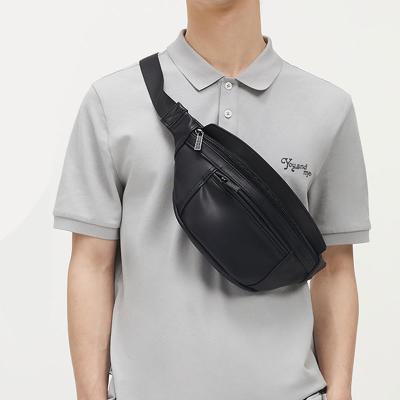 China OEM Waterproof Custom Logo PU Man Hip Pouch Leather Belt With Bag Purse Pussy Pack Waist Bag For Men for sale