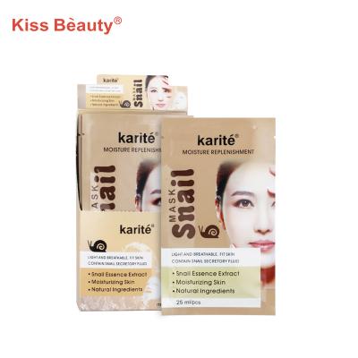 China Newly Design Snail Extract Moisturizer Moisturizing Facial Mask Deep Skin Mask Private Label for sale