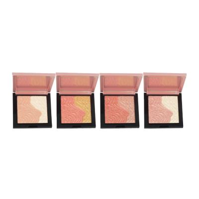 China Accentuates shadow wholesale 4 color face highlighter bar makeup waterproof makeup powder for sale