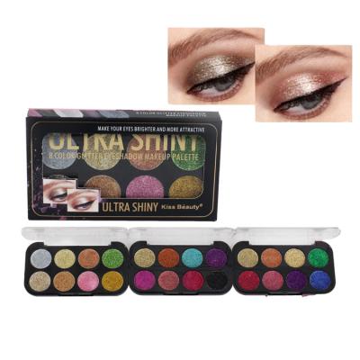 China Makeup Palette Private Label Waterproof High Quality Cosmetics Glitter Sombra de ojos for sale