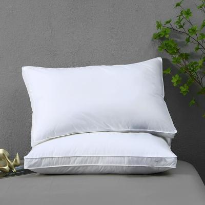 China Anti-Static Comfort Cotton Luxury Hotel Sleep Pillow Luxury White Pillows For Bed for sale