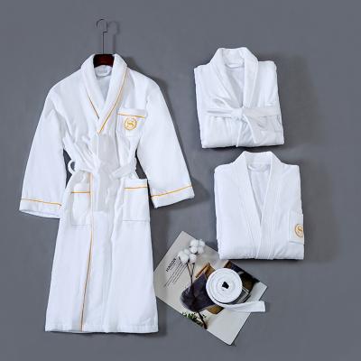 China Luxury Hotel Women's QUICK DRY Bathrobe Logo Quality Cotton Satin Bathrobe Embroidered Custom Made For Women for sale