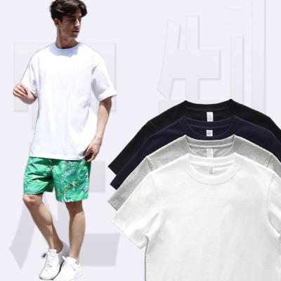 China Custom 100% Cotton Anti-Wrinkle T-shirt Printing Logo&Painting Seldefined Heavy Drop Shoulder High Quality Oversize Men's T-shirt 300G for sale