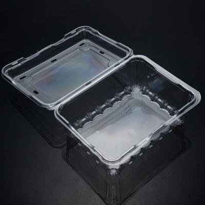 China Clear Plastic Fruit Blister Packing Cards Pouch Clamshell Box Tray For Food Fishing Vegetable Plants 500g for sale