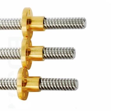 Cina Customized Anti-kickback Lead Screw 42mm Motor T8mm Trapezoidal Lead Screw in vendita