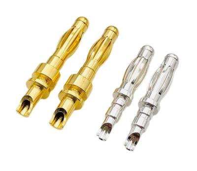 China Banana Bullet Plug Connector 2.5mm 3.0mm 3.5mm 4.0mm 4.5mm 5.0mm With Machined Pins for sale