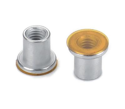 China SMD Spacer Brass Copper Steel Tin Plated SMT Nut PCB Standoff Surface Mount Nut for sale