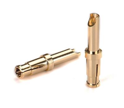 China Customized Brass Terminal Machined Pins For Connectors High Precision Lathe Processed for sale