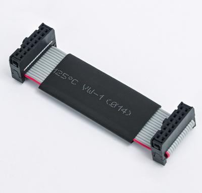 China 26 Pin 34 Pin Ribbon Cable Assembly IDC With 2.54mm IDC TO IDC Socket Black Tube for sale