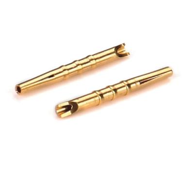 China Gold Plating Brass CNC Machined Pins High Precision Copper Pin Connector for sale