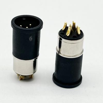 China M12 5 Pin Female And Male Panel Mount Multi Pin Circular Cable Connectors Waterproof for sale