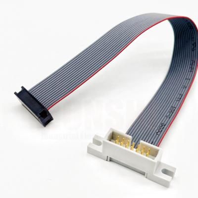 China Electronic Flat Cable 2.54mm Pitch IDC Flat Ribbon Cable Connector Customized Color for sale