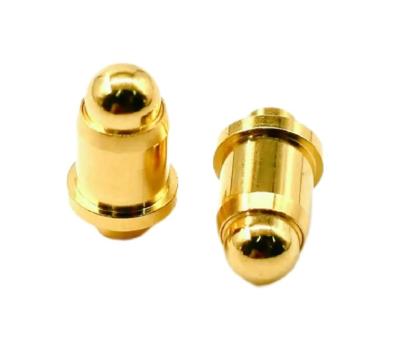 China 1A Gold Plating 3-10u Brass Pogo Pin Spring Loaded Height 2.5mm Pin Contact Dip for sale