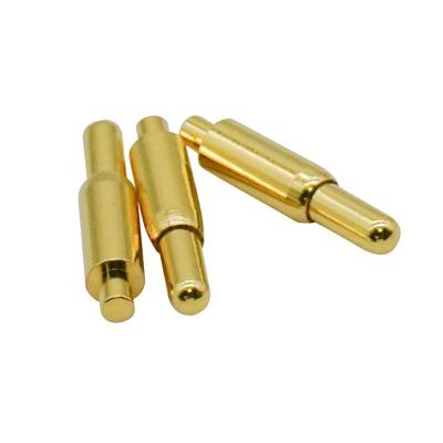 China Custom Battery Brass Pogo Pin H7.2 Through Hole Pin Connector Spring Loaded for sale