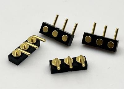 China 3p 2.54mm Spring Loaded Female Ball Plunger Magnetic Pogo Pin Connector for sale