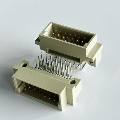 China 2.54mm Din 41612 Connector 21 Position Right Angle Male 3x7Pin Eurocard Connector for sale