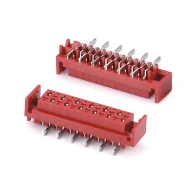 China 1.27mm Red IDC Socket Micro Match IDC 4/6/8/10/12/16/20/24 pin SMT Female Connector Te koop