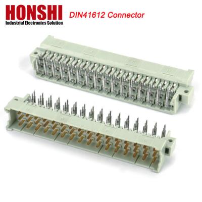 China PCB ângulo direito macho 48P 3 linhas DIN41612 conector, 90 graus R/A PCB macho 3 * 16P 48Pin à venda