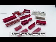 Micro Match Connector IDC Type For Flat Cable 4 6 8 10 20 24Pin IDC Connector