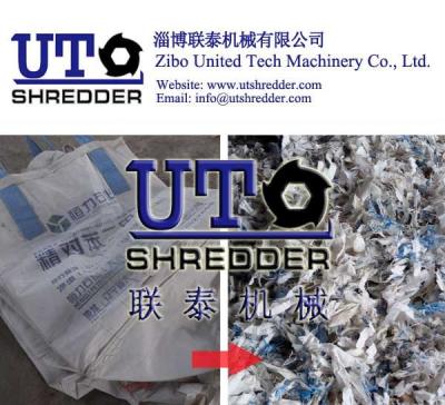 China plastic double shaft shredder, plastic granulator - plastic jumbo bag shredder, plastic bag, package bag shredder for sale