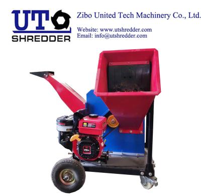 China Wood Chipper Shredder with Walking Operator Mobile vertical wood chipper shredder gasline engine garden waste chipping for sale