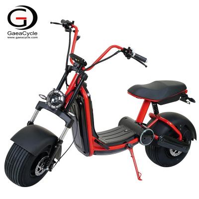 China Newest Citycoco 1500w 2000W Gaea Electric Scooter 30ah Long Range Battery Unisex City Cocos Fat Tire for sale