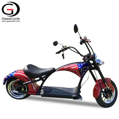 China 2021 Alloy Wheel Eu Warehouse Gaea City Cocos M1 Fat Wheel Chopper Electric Scooter With 2000W Brushless Motor for sale