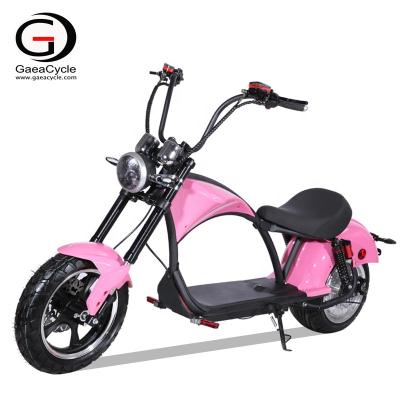 China Gaea New Model Citycoco 2000W 20AH Unisex Removable Battery Scooter Electric Motorcycle Manufacturer for sale