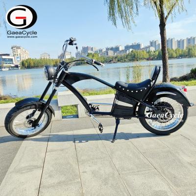 China 2020 Gaea 2020 vintage fat sale electric motorcycle 1000w e bike hot chopper steel electric electric bicycle for sale