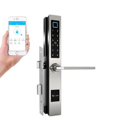 China 304 A Stainless Steel TTLOCK Lock Deadbolt Mortise Fingerprint Entry Smart Door Lock for sale