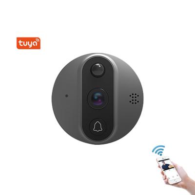 China 1mp pixels 4.3 inch HD 720P color screen camera peep hole viewer for doors tuya wifi with PIR Motion Detection VD-T30S for sale