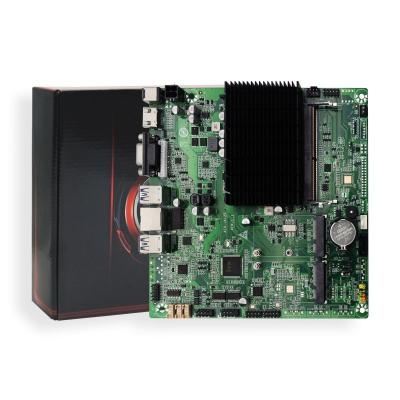 China Large industrial fanless mini-itx motherboard supporting DDR4, VGA/LVDS, 2 COM, 5 SATA, MSATA, LAN, WIFI/4G module for sale