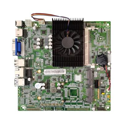 China Motherboard 8GB DDR3 Gigabit LAN 4G wifi module 6 COM Fanless Computer Mainboard Home Office Desktop Mini PC for sale